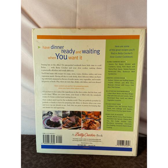 Betty Crocker Slow Cooker cookbook. - Picture 2 of 3